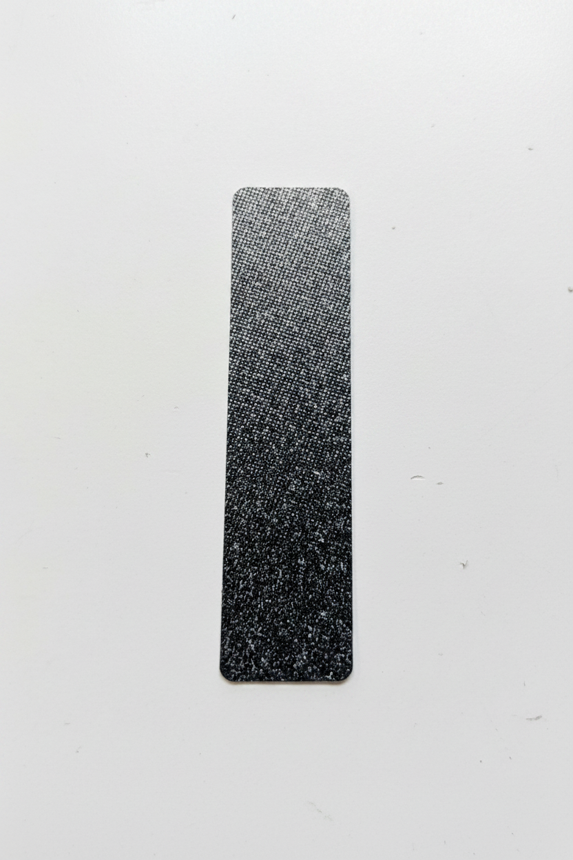 Black silver sticker