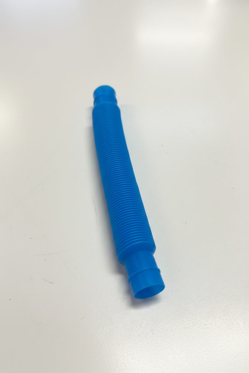 Blue pop tube