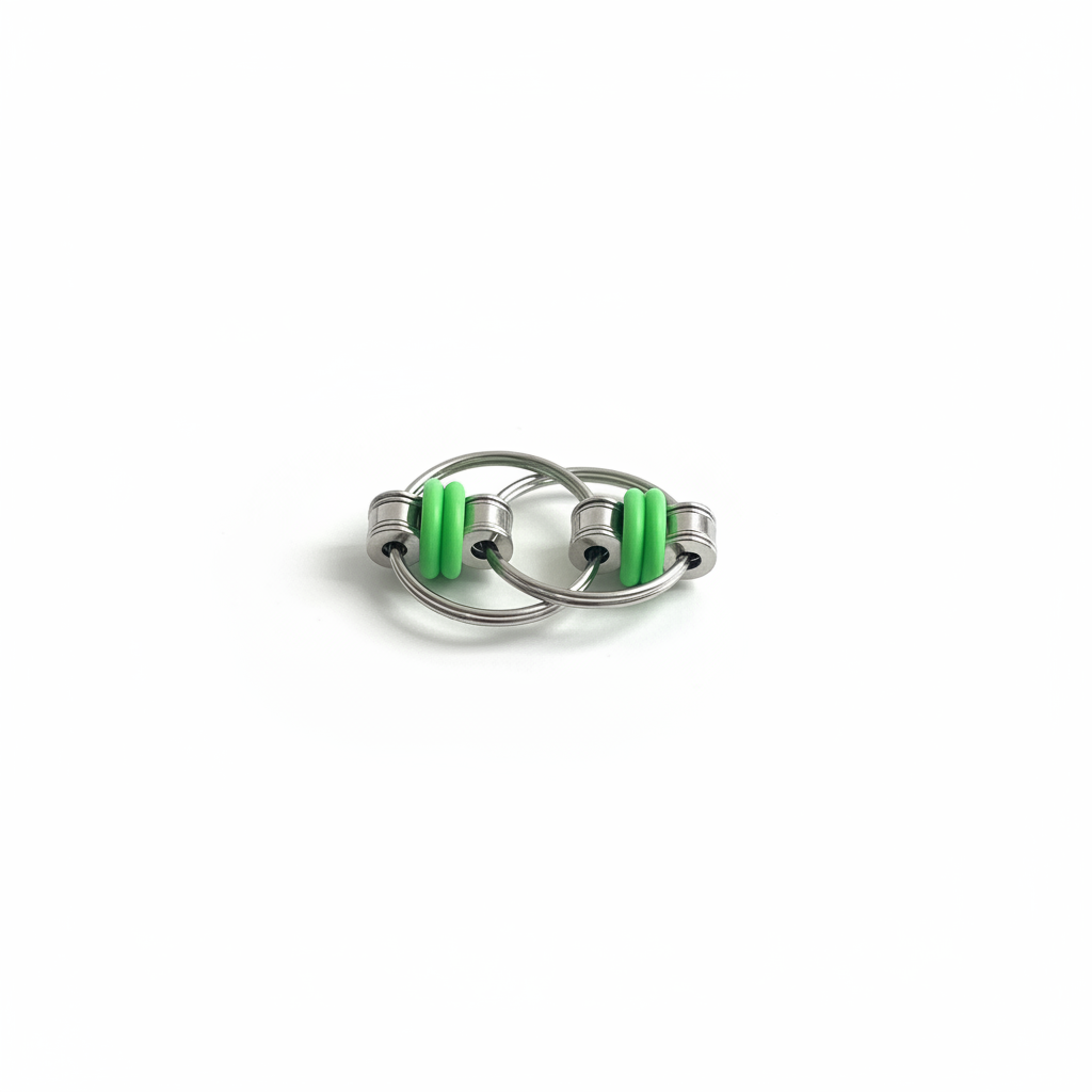 Green chain ring fidget
