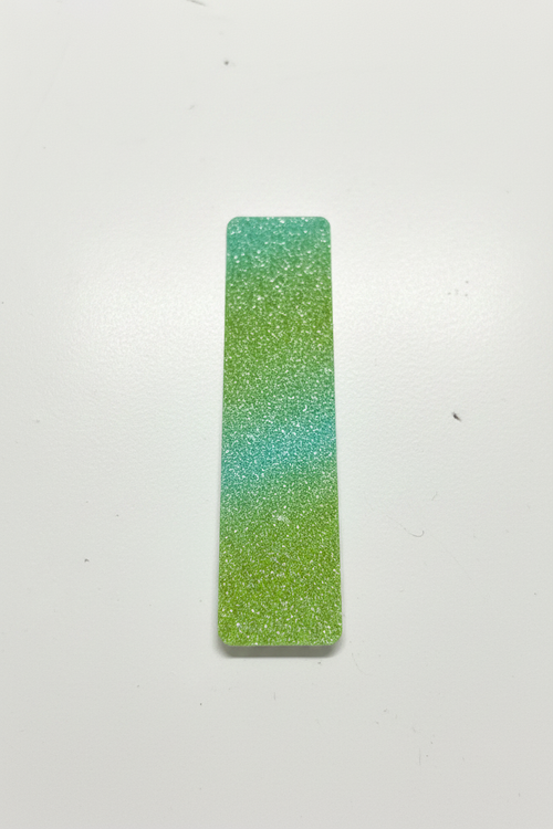 Green glitter sticker