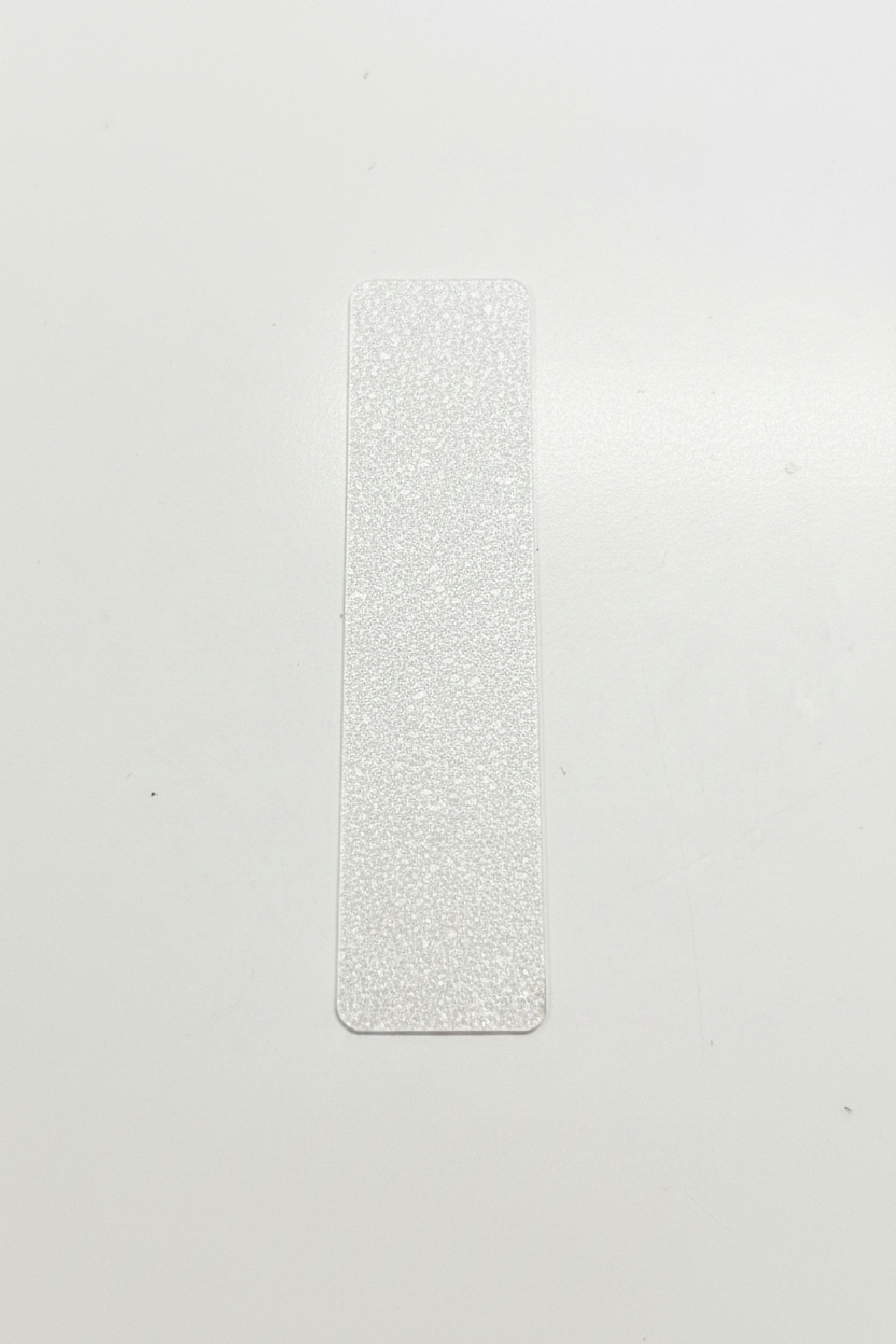 White iridescent sticker